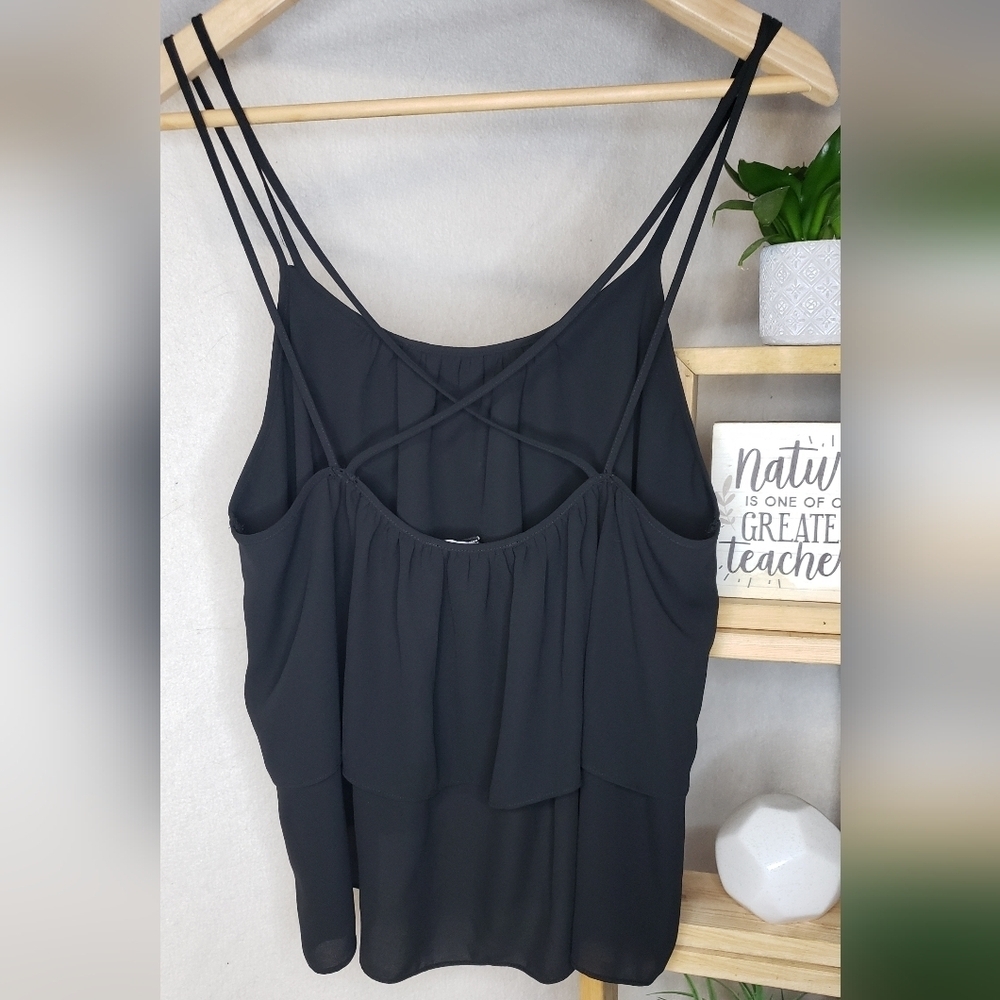 Forever 21 Black Strappy Top